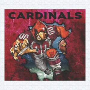 3D Cardinals Sublimation Tumbler PNG File