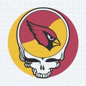 Arizona Cardinals Crazy Skull Football Team SVG