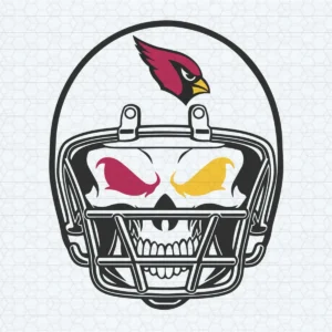 Arizona Cardinals Crazy Skull Helmet SVG Football Team