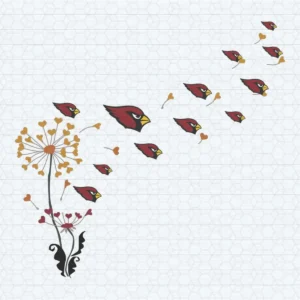 Arizona Cardinals Dandelion Flower SVG
