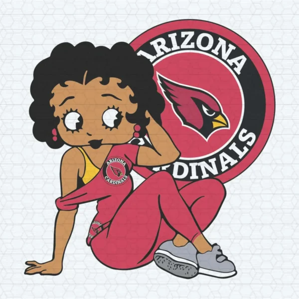 Arizona Cardinals Football Betty Boop Lovers SVG