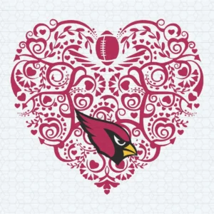 Arizona Cardinals Football Heart SVG