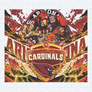 Arizona Cardinals Football Mascot 40ozTumbler PNG Design
