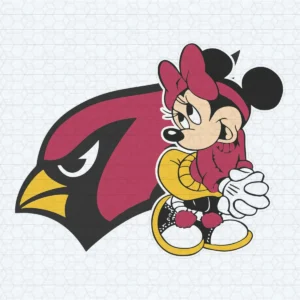 Arizona Cardinals Minnie Mouse SVG
