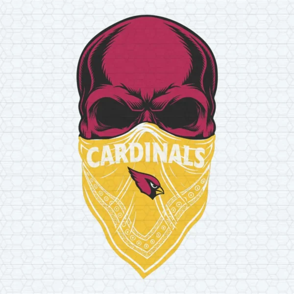 Arizona Cardinals Skull SVG