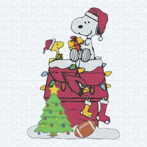 Arizona Cardinals Snoopy Christmas NFL Football SVG