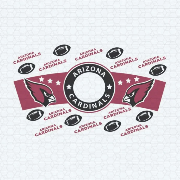 Arizona Cardinals Starbucks Wrap SVG