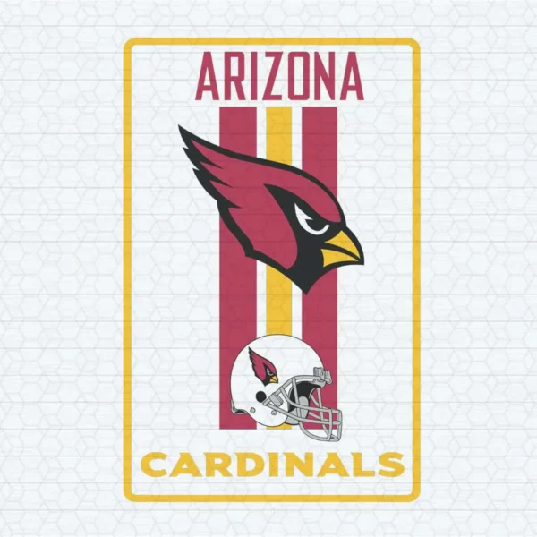 Arizona Cardinals Stripes And Helmet SVG