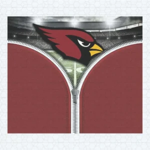 Arizona Cardinals Zipper 20oz Tumbler Wrap PNG