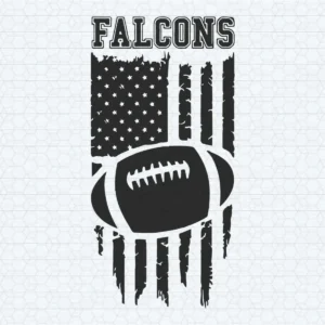 Atlanta Falcons American Flag Football SVG