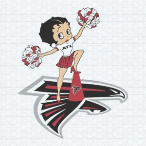 Atlanta Falcons Betty Boop Cheerleader Nfl SVG
