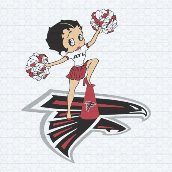 Atlanta Falcons Betty Boop Cheerleader Nfl SVG