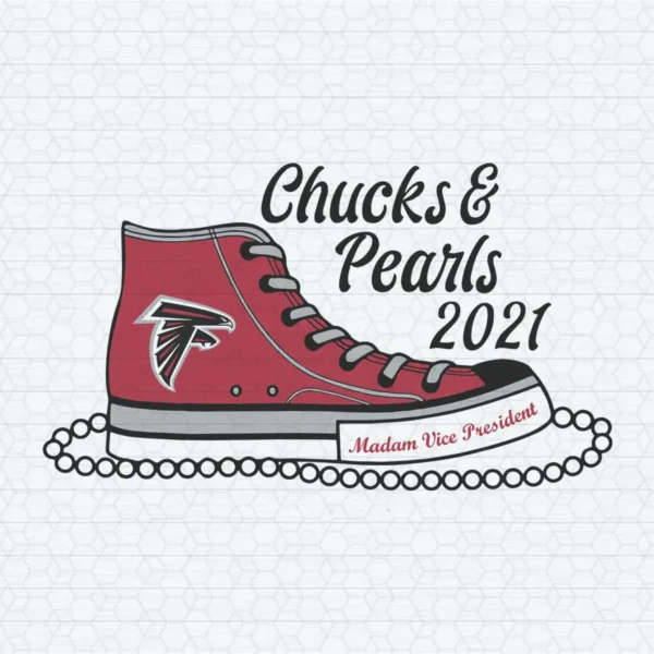 Atlanta Falcons Chucks And Pearls 2021 SVG