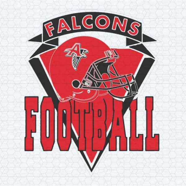 Atlanta Falcons Diamond Shield Football SVG