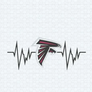 Atlanta Falcons Heartbeat Logo SVG