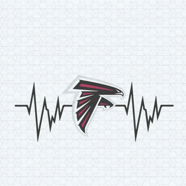 Atlanta Falcons Heartbeat Logo SVG