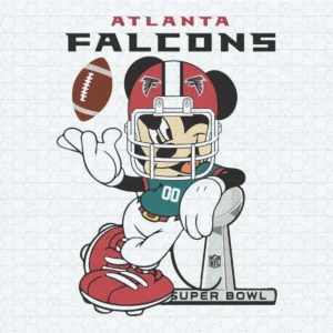 Atlanta Falcons Mickey Mouse Disney Super Bowl Football SVG