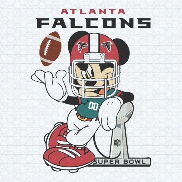 Atlanta Falcons Mickey Mouse Disney Super Bowl Football SVG