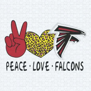 Atlanta Falcons Peace Love Atlanta Falcons SVG