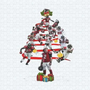 Atlanta Falcons Players Christmas Tree PNG