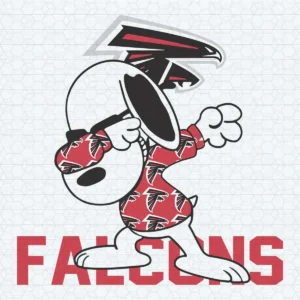 Atlanta Falcons Snoopy Dog Dabbing SVG