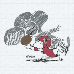 Atlanta Falcons Snoopy Plays The Football Game SVG
