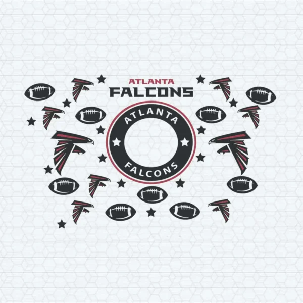 Atlanta Falcons Starbucks Wrap SVG