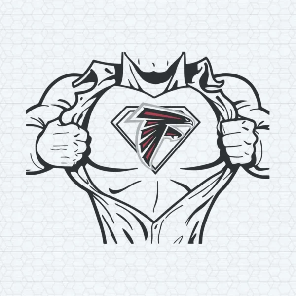 Atlanta Falcons Superman SVG