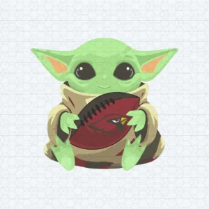 Baby Yoda Hug Arizona Cardinals Nfl Logo PNG