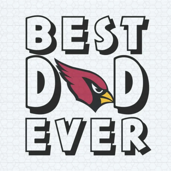 Best Dad Ever Arizona Cardinals SVG Happy Father's Day