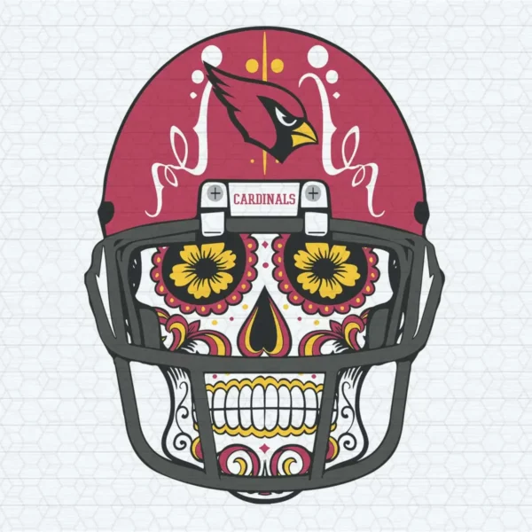 Cardinals NFL Football Skull Logo SVG Digital