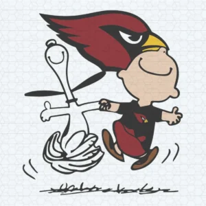 Charlie Brown & Snoopy- Arizona Cardinals Funny SVG