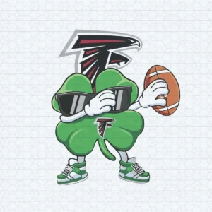 Dabbing Shamrock Football St Patricks Day Atlanta Falcons SVG