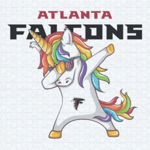 Dabbing Unicorn Atlanta Falcons SVG