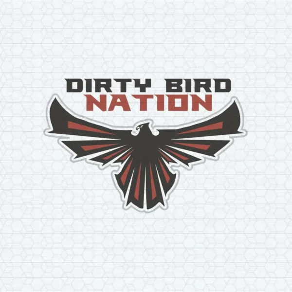 Dirty Bird Nation PNG, Atlanta Falcons Football Logo PNG