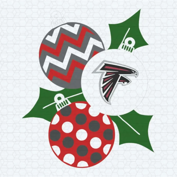 Falcons Christmas Ornaments SVG