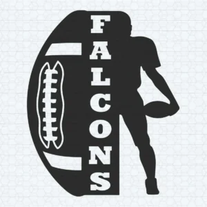 Falcons Football With Player Falcon SVG