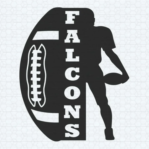 Falcons Football With Player Falcon SVG