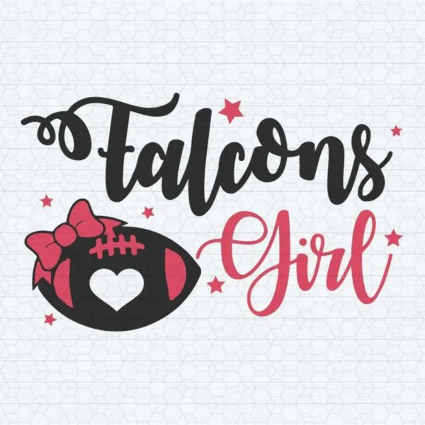 Falcons Girl Atlanta Team Football SVG