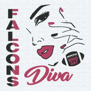 Falcons Girl Diva SVG