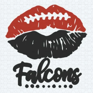Falcons Lips SVG, PNG, Eps, Dxf File