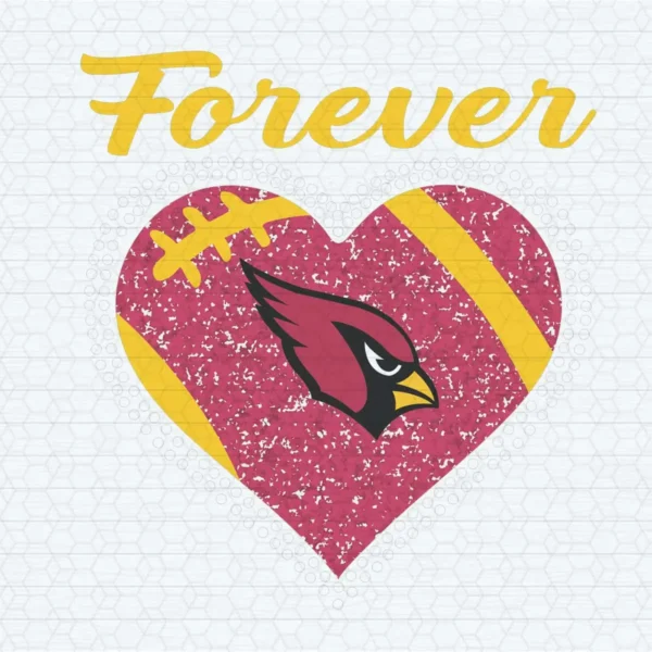 Forever Arizona Cardinals Heart Diamond SVG