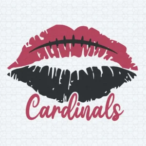 Funny Cardinals Red Black Kiss Lips SVG