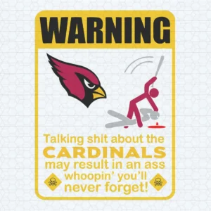 Funny Warning Arizona Cardinals SVG