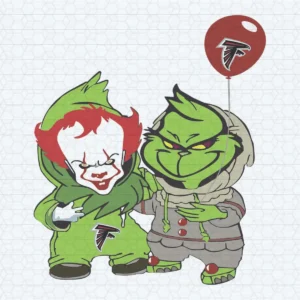 Georgie And Grinch Atlanta Falcons SVG