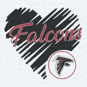 Heart Atlanta Falcons SVG