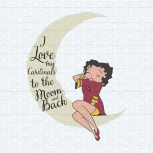 I Love My Cardinals To The Moon And Back SVG