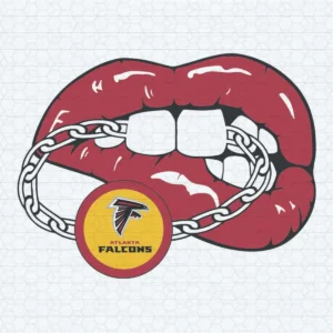 Lips Atlanta Falcons Football Team SVG
