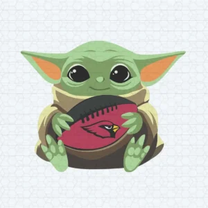 Love Arizona Cardinals And Baby Yoda SVG