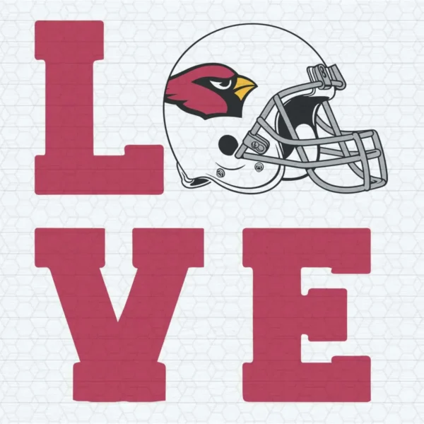 Love Cardinals Helmet SVG